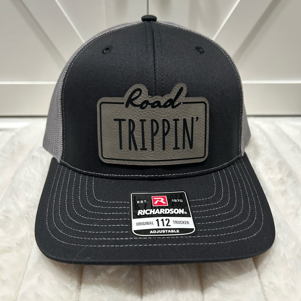 Road Trippin’ Laser Engraved Richardson Trucker Hat.